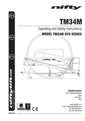 nifty TM34M ECO Series Operating And Safety Instructions Manual