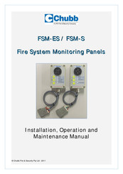 UTC Fire and Security Chubb FSM-S Installation, Operation And Maintenance Manual