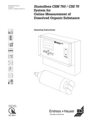 Endress+Hauser Stamosens CSM750 Operating Instructions Manual