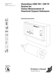 Endress+Hauser Stamosens CSS70 Operating Instructions Manual