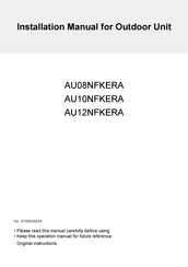 Haier AU12NFKERA Installation Manual