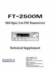 Yaesu FT-2500M Technical Supplement