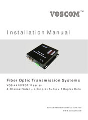 Voscom VOS-4410FFDSR-4 Installation Manual