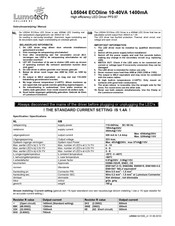 Lumotech Ledlight L05020 Manual