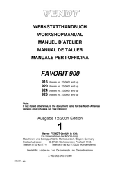 FENDT FAVORIT 900 Workshop Manual