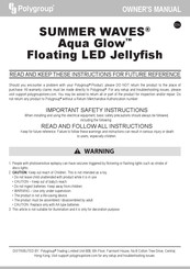 Polygroup Summer Waves Aqua Glow Owner's Manual