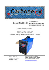 CARBONE SuperTig250EX Operator's Manual