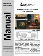 Regency Panorama PG121LPG1-R Owners & Installation Manual