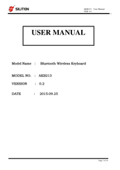 SILITEN AKB213 User Manual