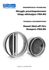 Alnor FDA-BU-125 Technical Documentation Manual