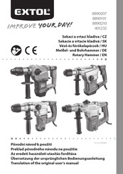 EXTOL 8890210 Translation Of The Original User Manual