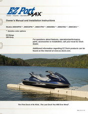 EZ Dock 206033EX Series Owner's Manual And Installation Instructions