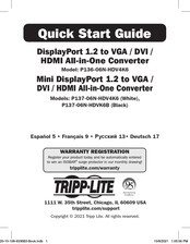 Tripp Lite P137-06N-HDVK6B Quick Start Manual
