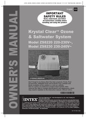 Intex Krystal Clear ZS8220 Owner's Manual
