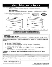 Kingsman MQVLBG48LPE2 Installation Instructions Manual