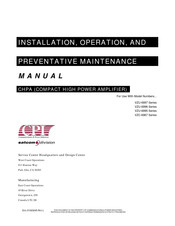 CPI Satcom Division VZU-6995 Series Installation, Operation And Maintenance Manual
