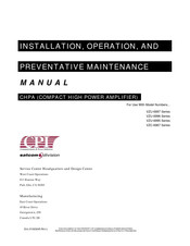 CPI Satcom Division VZU-6997 Series Installation, Operation And Maintenance Manual