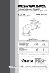 Nitto Kohki MLG-25 Instruction Manual