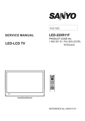 Sanyo 1 682 351 01 Service Manual