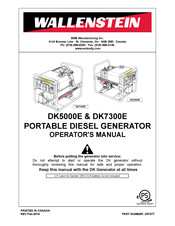 Wallenstein DK Series Operator's Manual
