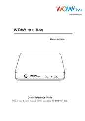 Wow tv plus Quick Reference Manual
