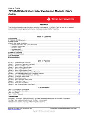 Texas Instruments TPS65400 User Manual