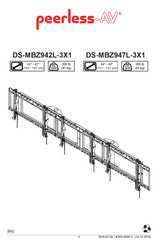 peerless-AV DS-MBZ947L-3X1 Manual