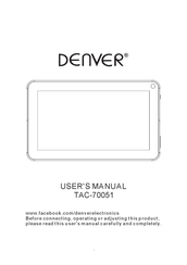 Denver TAC-70051 User Manual