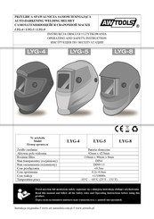 AW Tools LYG-8 Operating And Safety Instruction