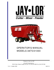 Jay-Lor 3875 Operator's Manual