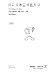 Endress+Hauser Micropilot M FMR245 Operating Instructions Manual