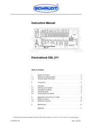 Schaudt Electroblock EBL 271 Instruction Manual