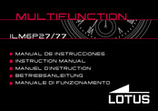 Lotus Multifunction ILM6P27/77 Instruction Manual