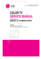 LG CT-29M30R Service Manual