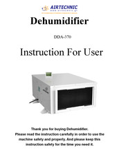 AirTechnic DDA-370 Instructions For Use Manual
