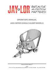 Jay-Lor Because Nutrition Matters 4000 Series Operator's Manual