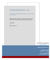 Arada MaxR-3210 User Manual