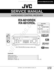 JVC RX-6010RBK Service Manual