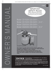 Intex CS15220 Owner's Manual