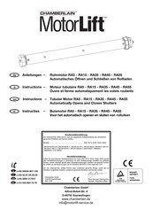 Chamberlain MotorLift RA35 Manual