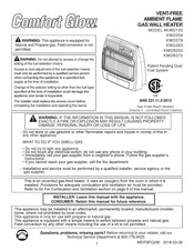 Comfort Glow KWD259 Manual