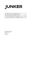 CONSTRUCTA JD66KE52 Instructions For Installation And Use Manual