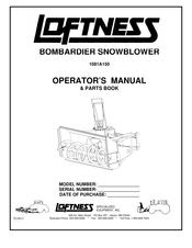 LOFTNESS 1081A150 Operator's Manual / Parts Book