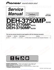 Pioneer DEH-3770MPCS Service Manual