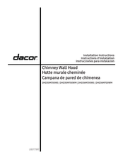 Dacor DHD30M700WS Installation Instructions Manual