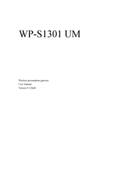 Edimax WP-S1301 UM User Manual