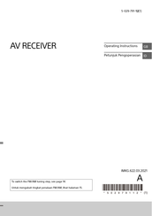 Sony XAV-AX5160 Operating Instructions Manual