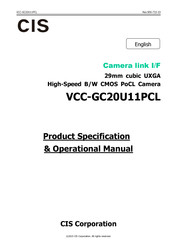 CIS VCC-GC20U11PCL Product Specification & Operational Manual