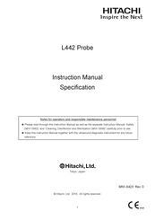 Hitachi L442 Instruction Manual