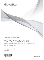 LG MV1611BB Service Manual